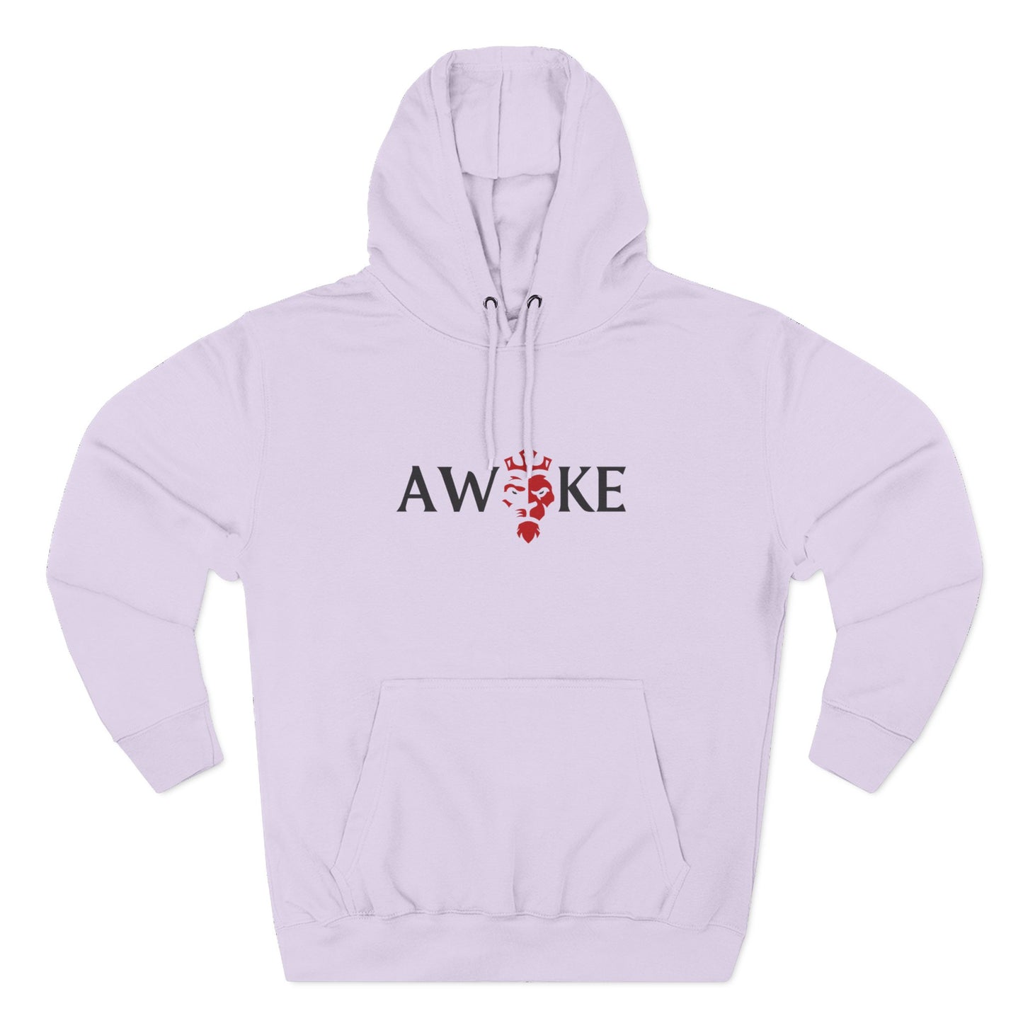AWOKE Three-Panel Fleece Hoodie - Cozy Uni-Sex Style, Perfect for Chill Days, Gifts for Him/Her, Casual Wear, Oversized Comfort