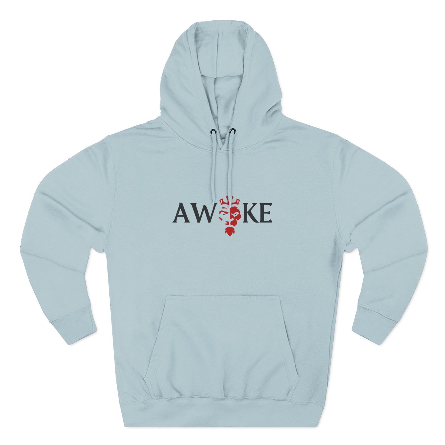 AWOKE Three-Panel Fleece Hoodie - Cozy Uni-Sex Style, Perfect for Chill Days, Gifts for Him/Her, Casual Wear, Oversized Comfort