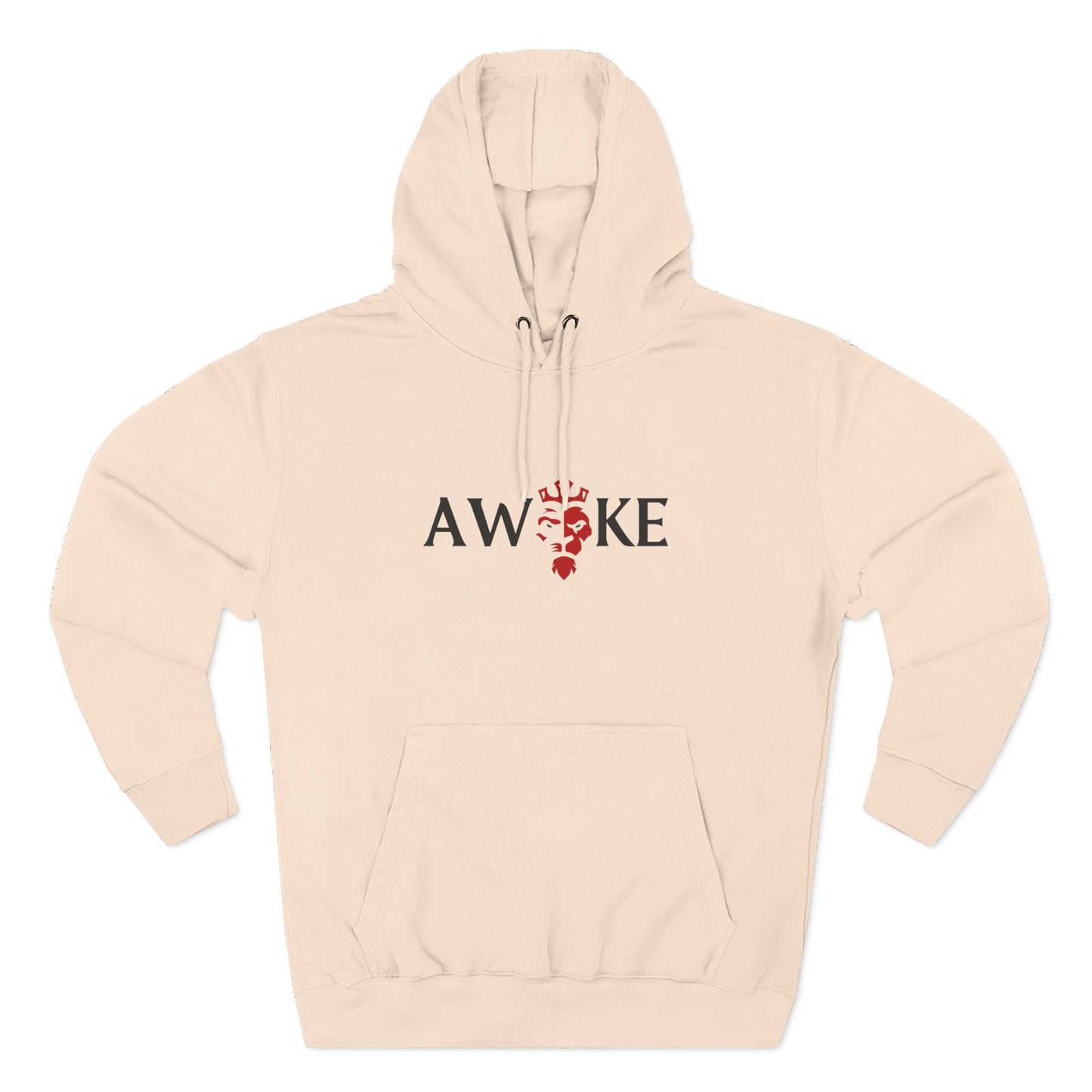 AWOKE Three-Panel Fleece Hoodie - Cozy Uni-Sex Style, Perfect for Chill Days, Gifts for Him/Her, Casual Wear, Oversized Comfort