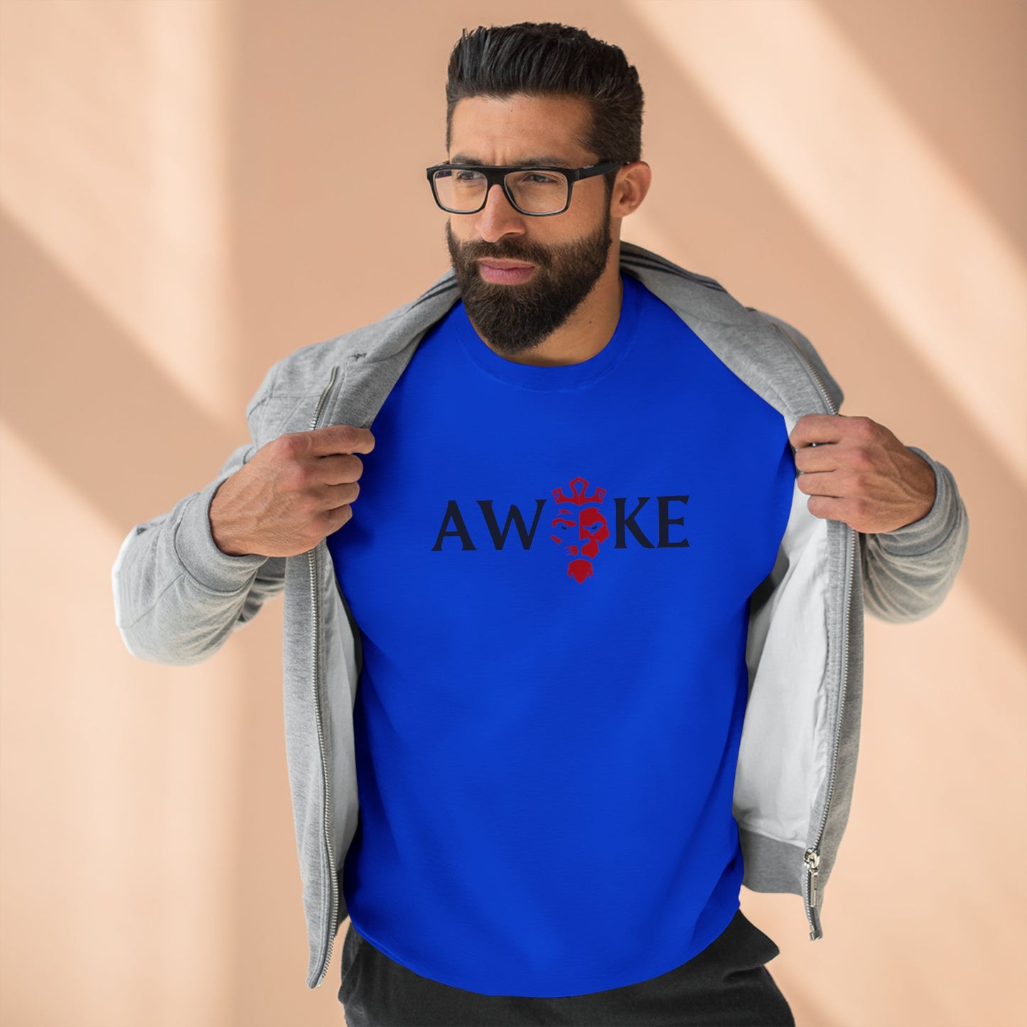 Awake Unisex Crewneck Sweatshirt - Cozy Gift, Casual Wear, Fall Style, Motivational Gift, Relaxed Fit