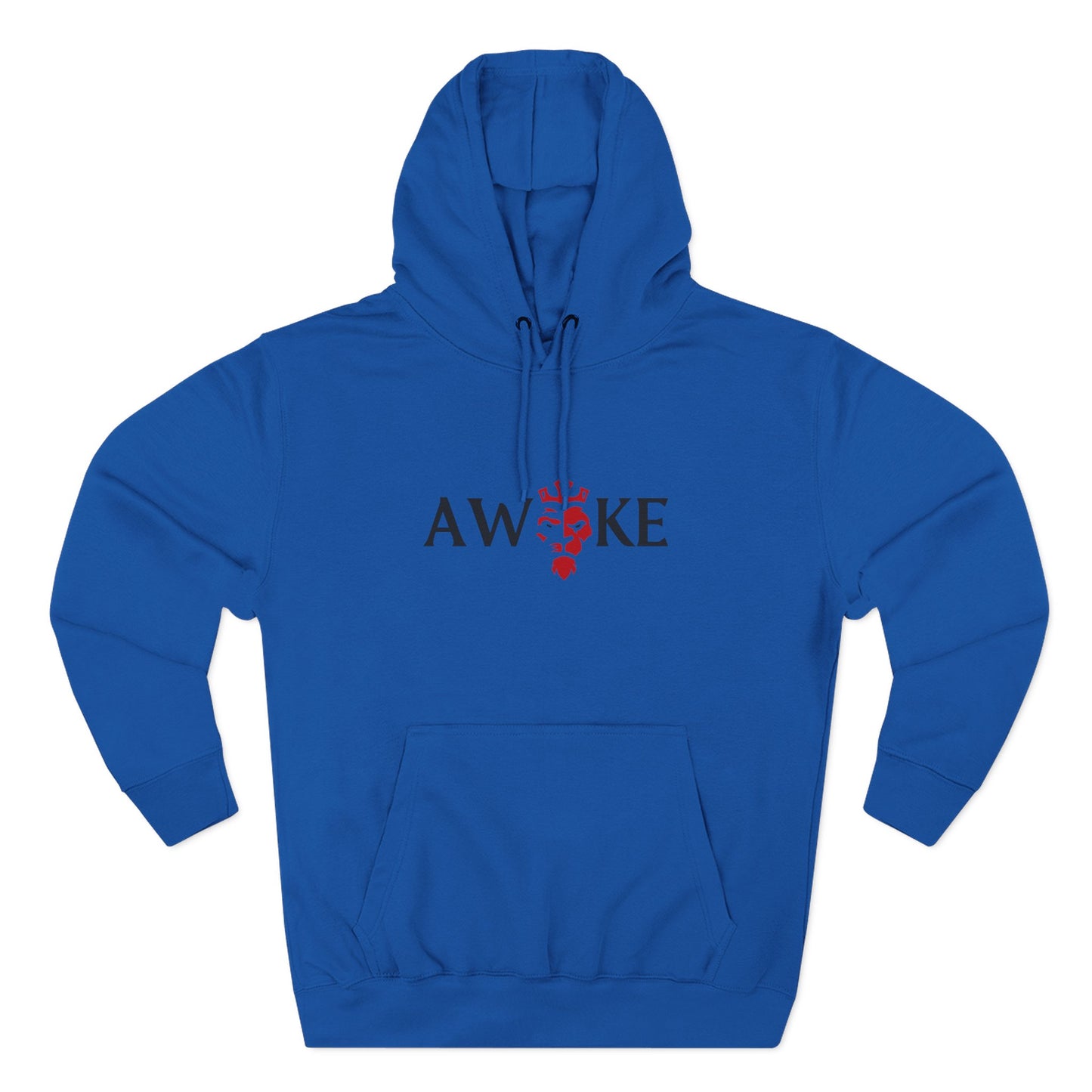 AWOKE Three-Panel Fleece Hoodie - Cozy Uni-Sex Style, Perfect for Chill Days, Gifts for Him/Her, Casual Wear, Oversized Comfort