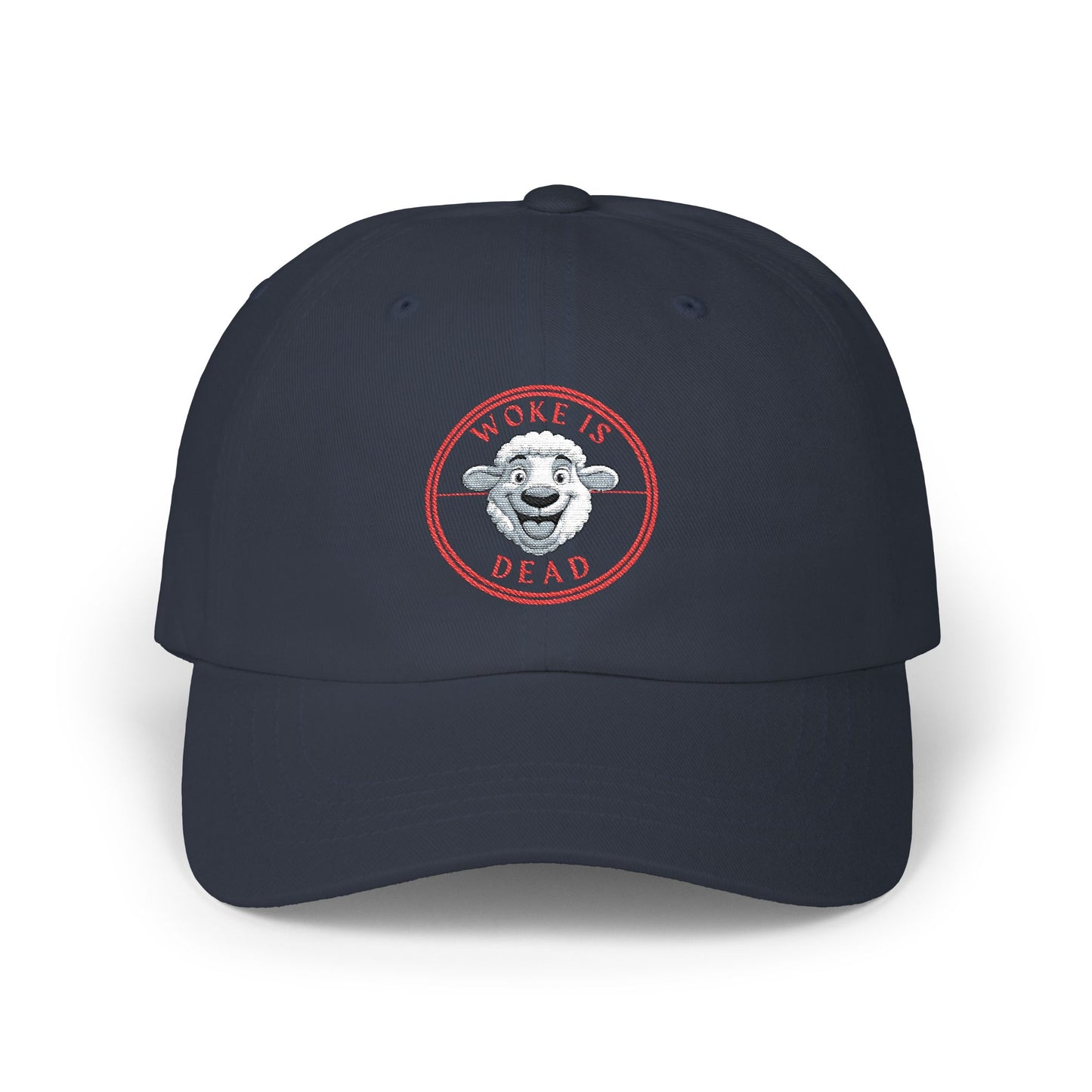 Stylish WOKE IS DEAD Dad Cap, Trendy White Dad Hat, Casual Fashion Accessory, Gift for Fathers Day, Summer Outing Hat