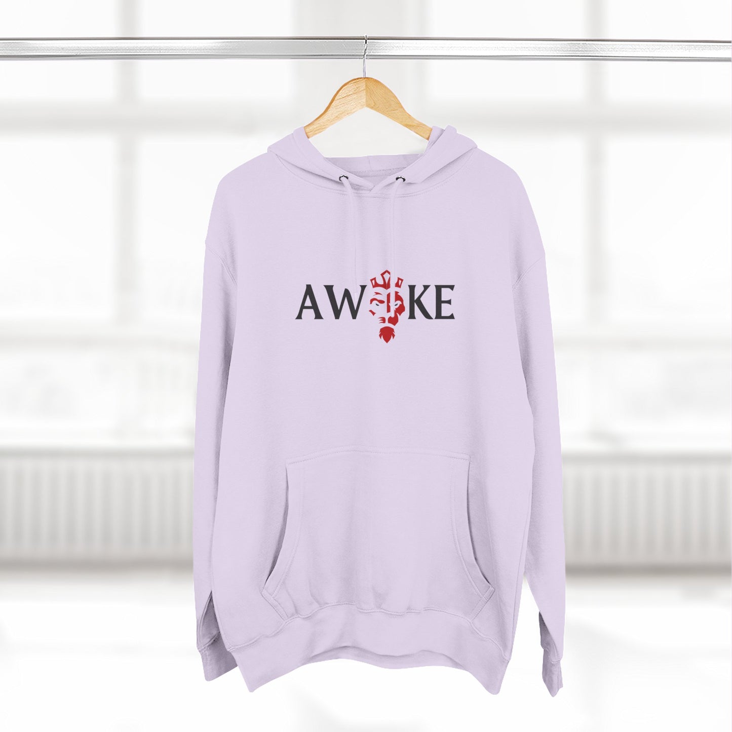 AWOKE Three-Panel Fleece Hoodie - Cozy Uni-Sex Style, Perfect for Chill Days, Gifts for Him/Her, Casual Wear, Oversized Comfort