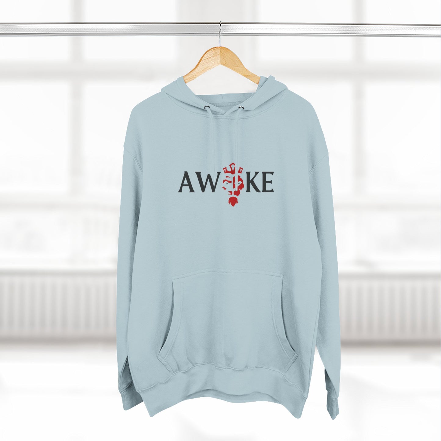 AWOKE Three-Panel Fleece Hoodie - Cozy Uni-Sex Style, Perfect for Chill Days, Gifts for Him/Her, Casual Wear, Oversized Comfort
