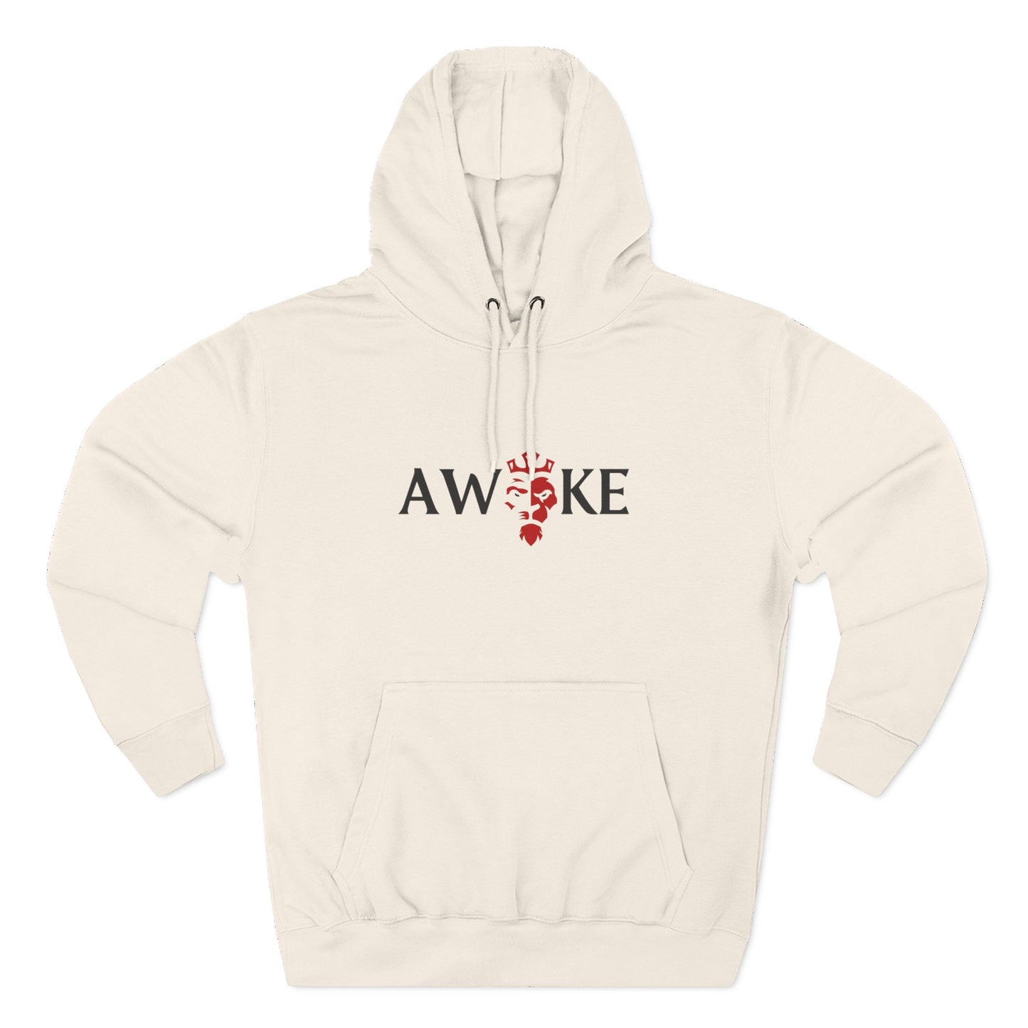 AWOKE Three-Panel Fleece Hoodie - Cozy Uni-Sex Style, Perfect for Chill Days, Gifts for Him/Her, Casual Wear, Oversized Comfort