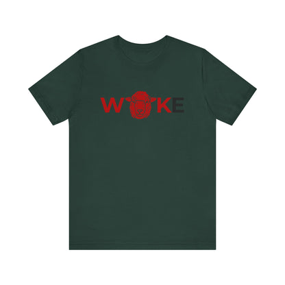 Woke Lion Unisex Tee, Empowerment Shirt, Casual Wear, Gift for Activists, Statement Clothing, Trendy Graphic Tee
