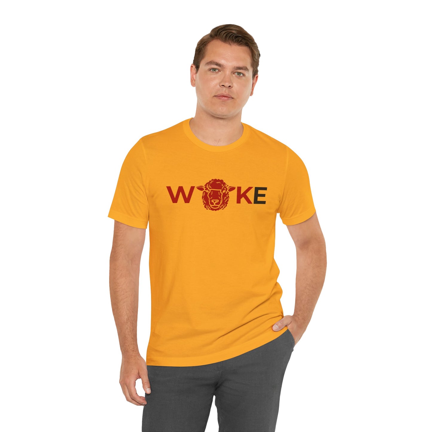 Woke Lion Unisex Tee, Empowerment Shirt, Casual Wear, Gift for Activists, Statement Clothing, Trendy Graphic Tee