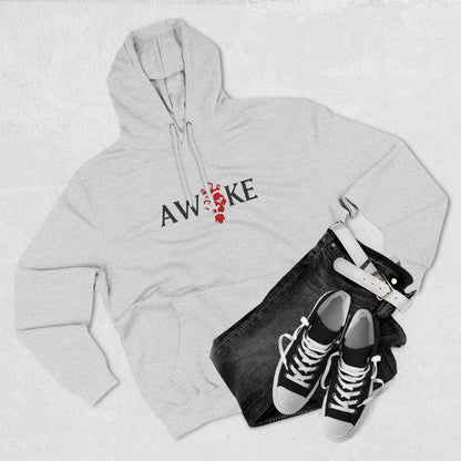 AWOKE Three-Panel Fleece Hoodie - Cozy Uni-Sex Style, Perfect for Chill Days, Gifts for Him/Her, Casual Wear, Oversized Comfort
