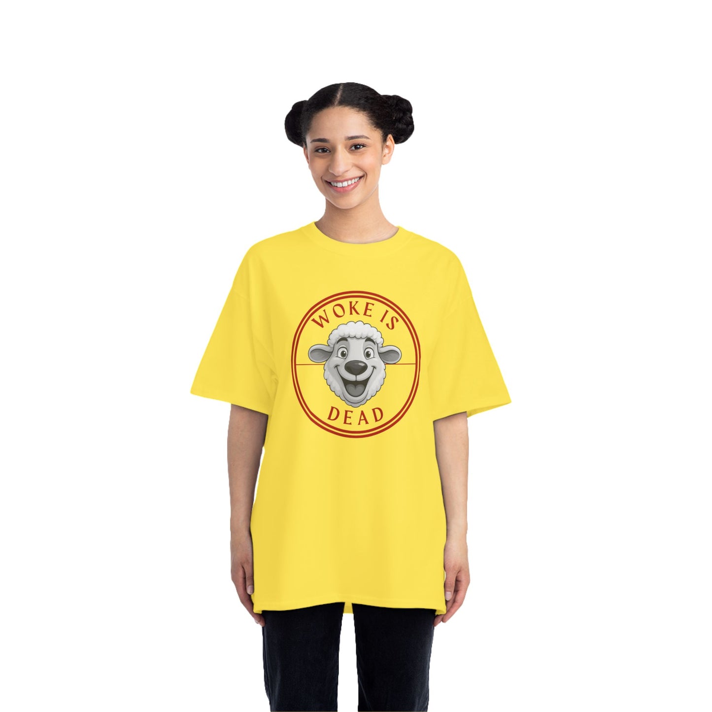 Woke Is Dead Short-Sleeve T-Shirt, Statement Tee, Casual Wear, Gift for Friends, Trendy Outfit, Humorous Shirt