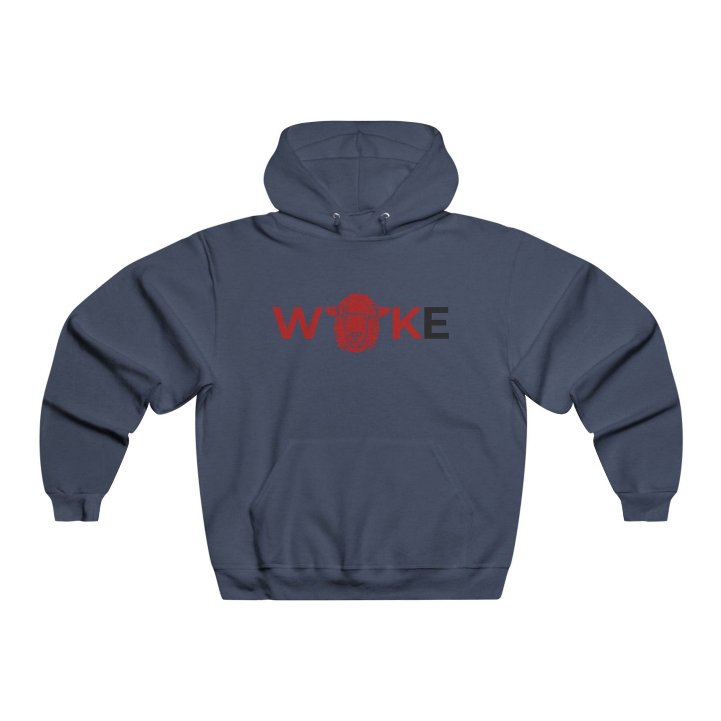 WOKE Men's Hooded Sweatshirt, Cozy Casual Wear, Perfect Gift for Activists, Streetwear Style, Layering Essential, Unisex Hoodie
