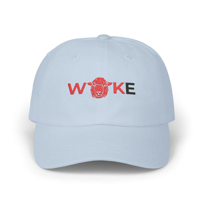 WOKE Classic Dad Cap, Trendy White Baseball Hat, Casual Everyday Wear, Gift for Dads, Fashionable Accessories for Men, Summer Essential
