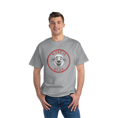 Woke Is Dead Short-Sleeve T-Shirt, Statement Tee, Casual Wear, Gift for Friends, Trendy Outfit, Humorous Shirt