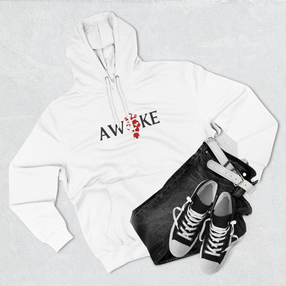 AWOKE Three-Panel Fleece Hoodie - Cozy Uni-Sex Style, Perfect for Chill Days, Gifts for Him/Her, Casual Wear, Oversized Comfort