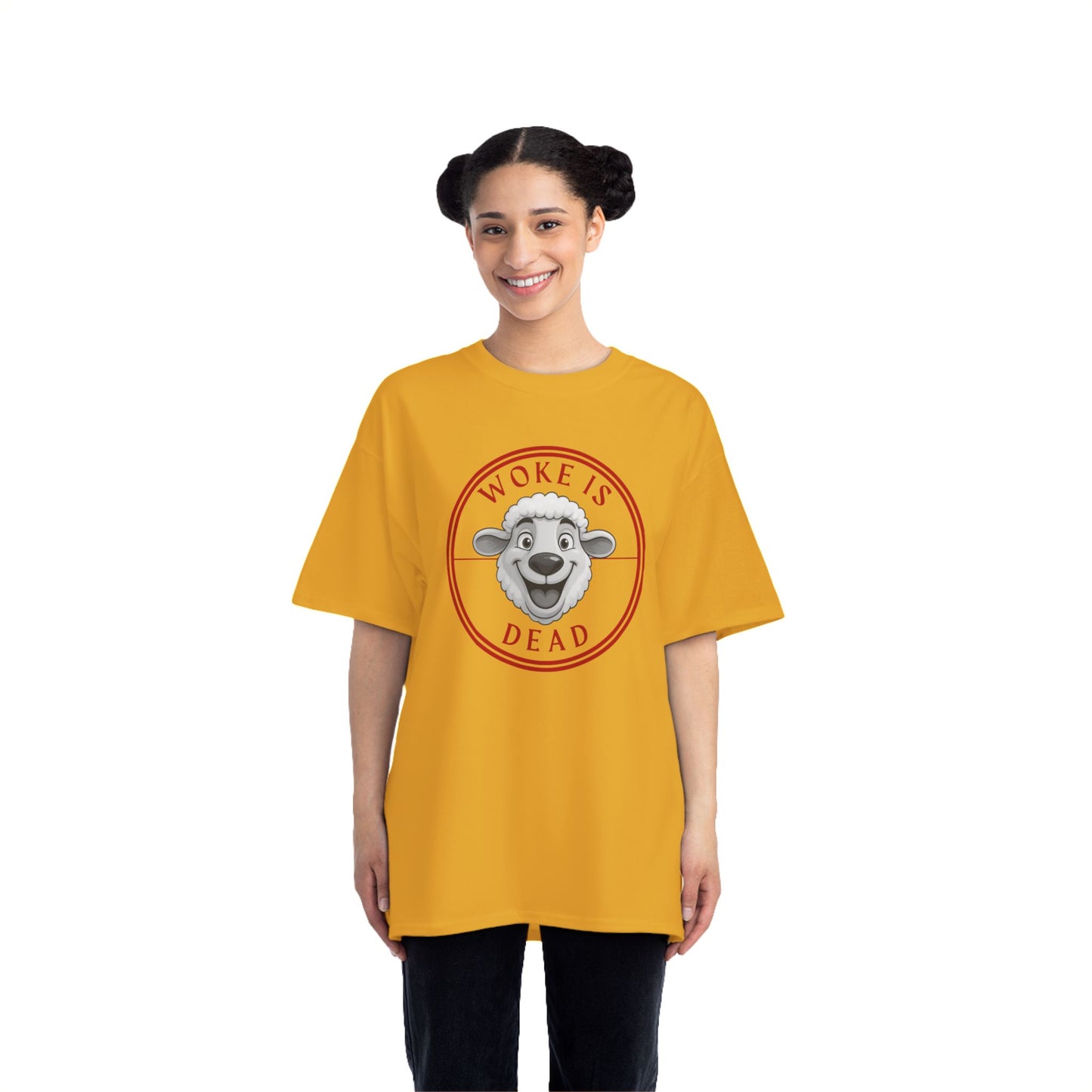 Woke Is Dead Short-Sleeve T-Shirt, Statement Tee, Casual Wear, Gift for Friends, Trendy Outfit, Humorous Shirt