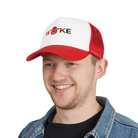 WOKE Mesh Cap - Trendy Snapback Hat for Fashion Lovers, Perfect for Casual Wear, Festivals, Gifts, and Everyday Style