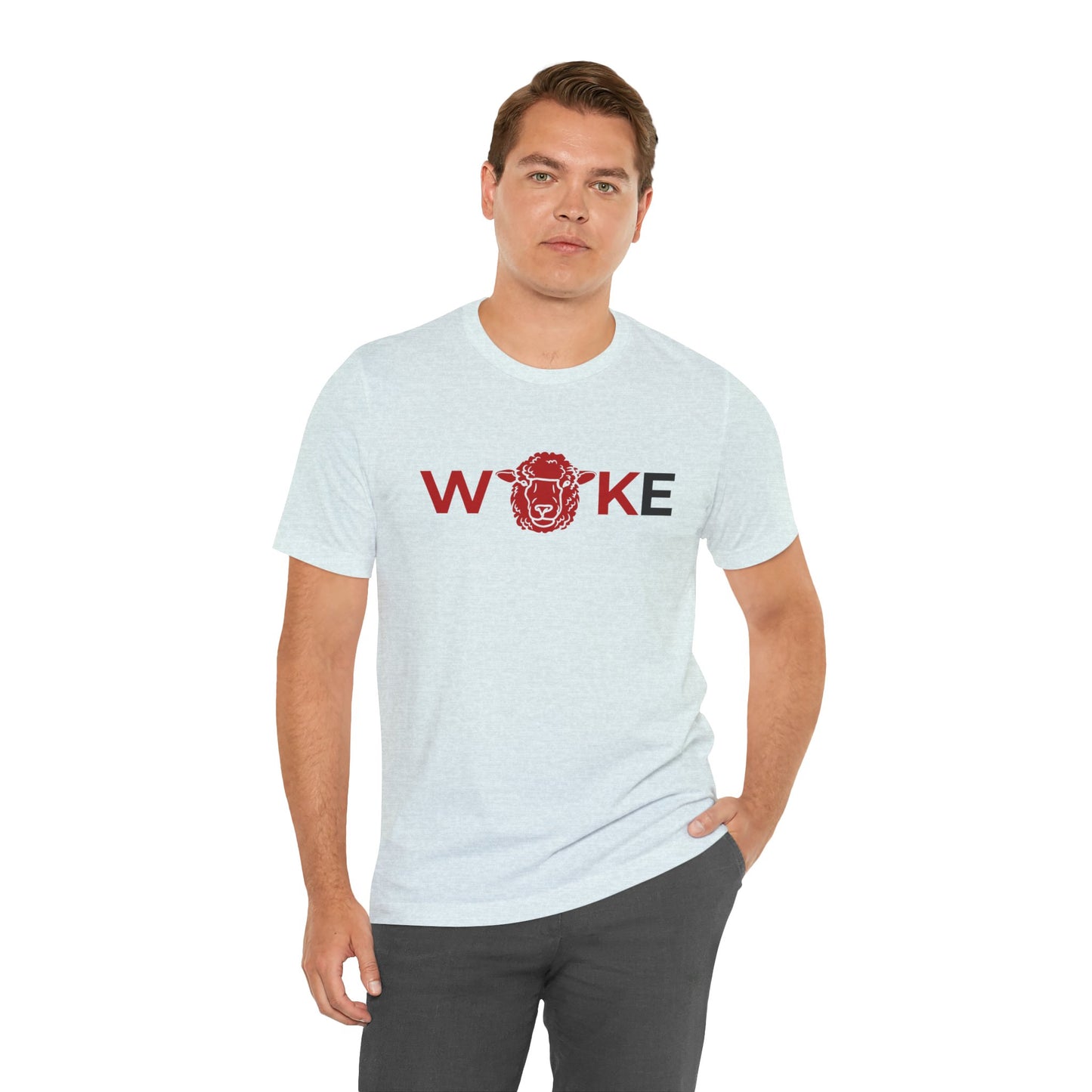 Woke Lion Unisex Tee, Empowerment Shirt, Casual Wear, Gift for Activists, Statement Clothing, Trendy Graphic Tee