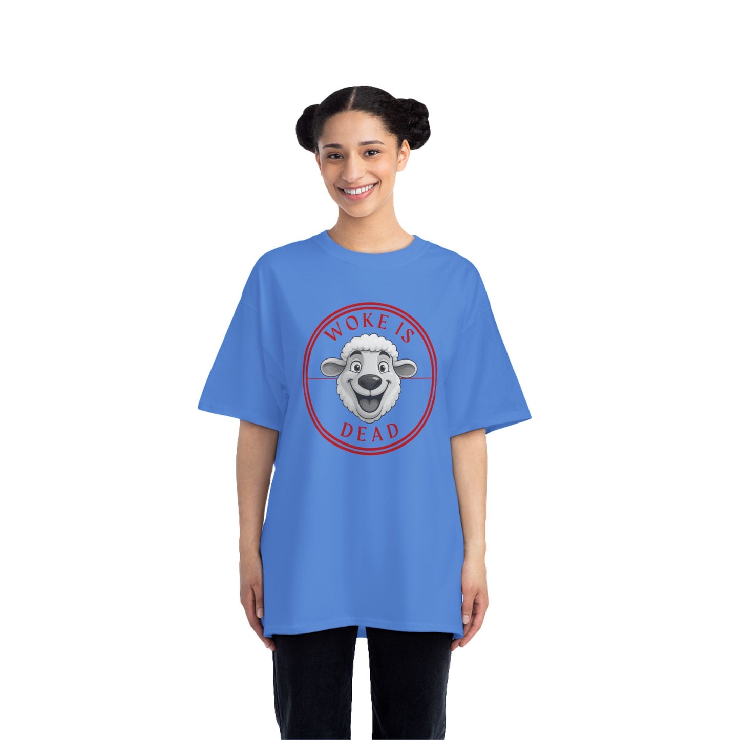 Woke Is Dead Short-Sleeve T-Shirt, Statement Tee, Casual Wear, Gift for Friends, Trendy Outfit, Humorous Shirt