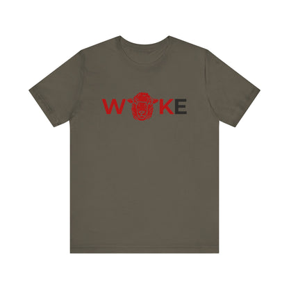 Woke Lion Unisex Tee, Empowerment Shirt, Casual Wear, Gift for Activists, Statement Clothing, Trendy Graphic Tee