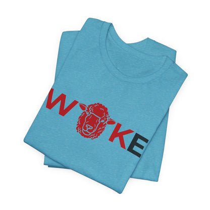 Woke Lion Unisex Tee, Empowerment Shirt, Casual Wear, Gift for Activists, Statement Clothing, Trendy Graphic Tee