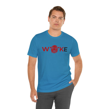 Woke Lion Unisex Tee, Empowerment Shirt, Casual Wear, Gift for Activists, Statement Clothing, Trendy Graphic Tee