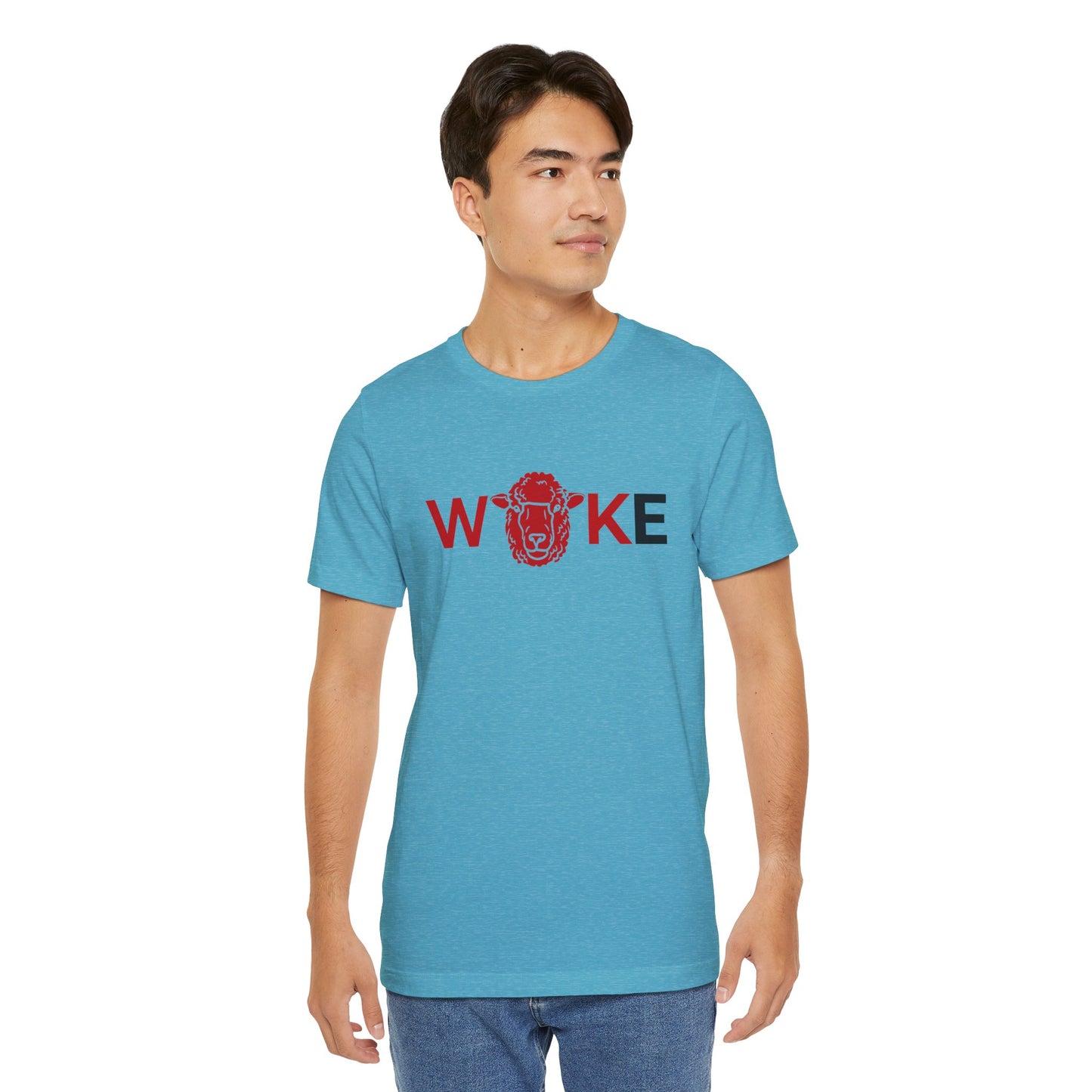 Woke Lion Unisex Tee, Empowerment Shirt, Casual Wear, Gift for Activists, Statement Clothing, Trendy Graphic Tee