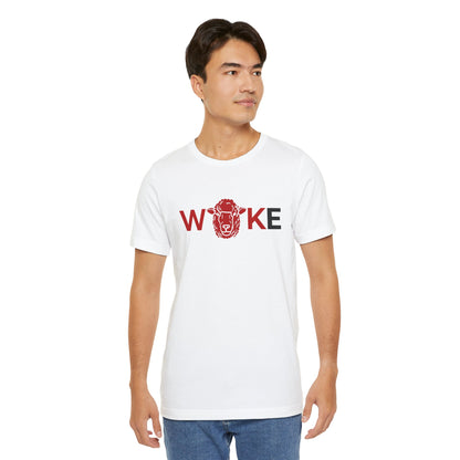 Woke Lion Unisex Tee, Empowerment Shirt, Casual Wear, Gift for Activists, Statement Clothing, Trendy Graphic Tee