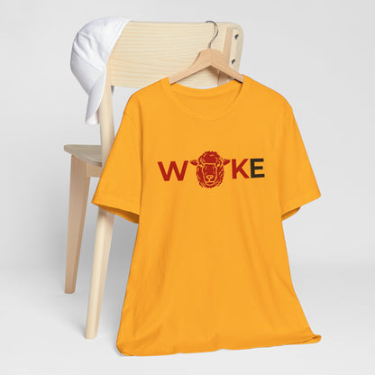 Woke Lion Unisex Tee, Empowerment Shirt, Casual Wear, Gift for Activists, Statement Clothing, Trendy Graphic Tee