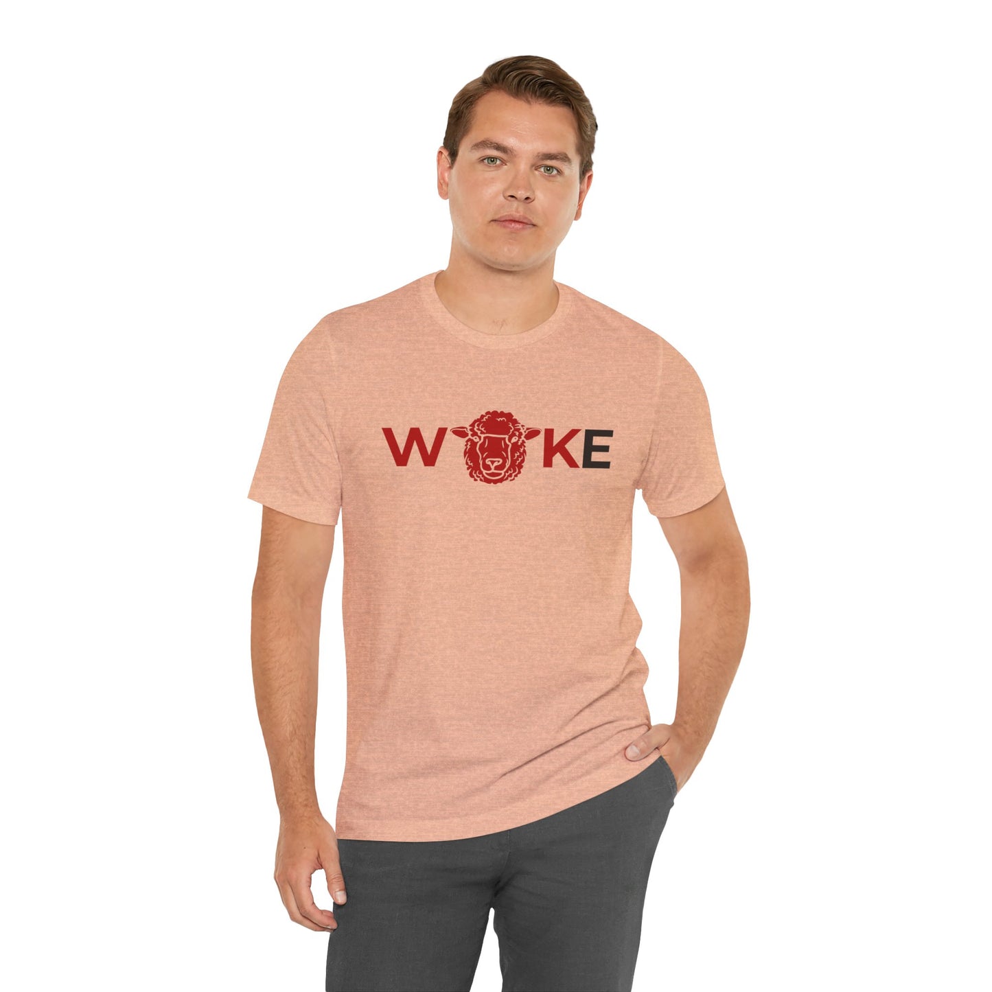 Woke Lion Unisex Tee, Empowerment Shirt, Casual Wear, Gift for Activists, Statement Clothing, Trendy Graphic Tee