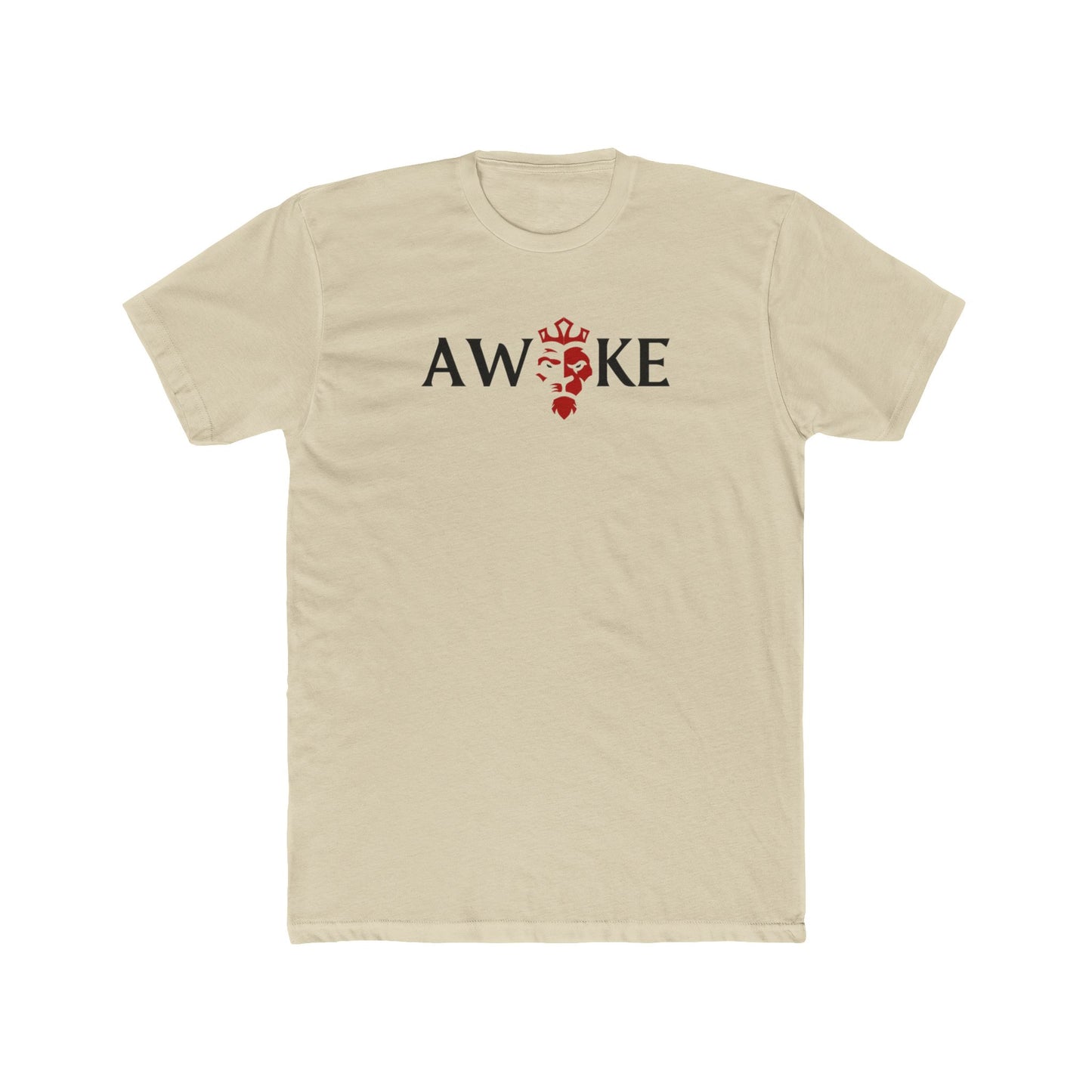 Red King Crown AWAKE Unisex Cotton Crew Tee, Casual Shirt, Graphic Tee, Gift for Him/Her, Mens/Womens T-shirt, Everyday Wear