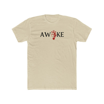 Red King Crown AWAKE Unisex Cotton Crew Tee, Casual Shirt, Graphic Tee, Gift for Him/Her, Mens/Womens T-shirt, Everyday Wear