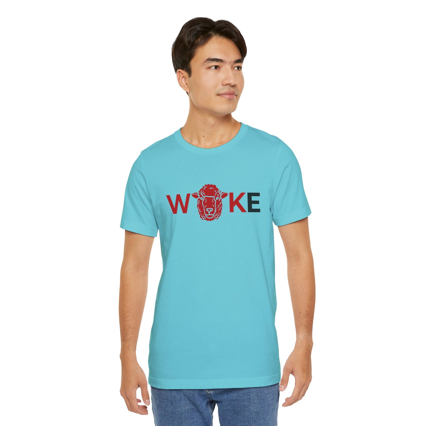 Woke Lion Unisex Tee, Empowerment Shirt, Casual Wear, Gift for Activists, Statement Clothing, Trendy Graphic Tee