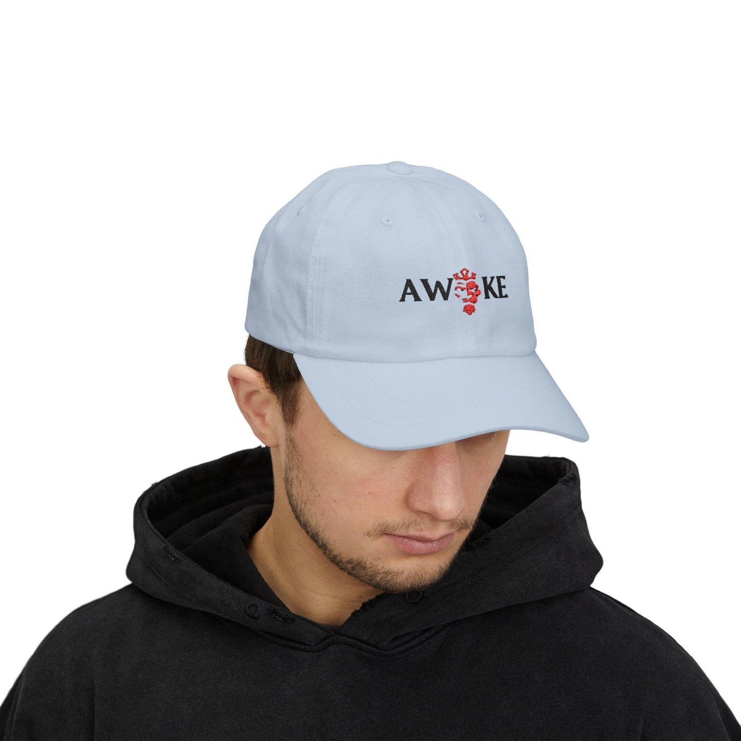 AWOKE Classic Dad Cap - White Hat for Casual Style, Father's Day Gift, Summer Accessory, Trendy Fashion Cap, Unisex Headwear