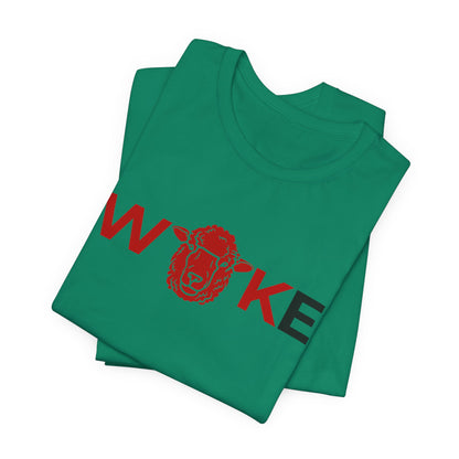 Woke Lion Unisex Tee, Empowerment Shirt, Casual Wear, Gift for Activists, Statement Clothing, Trendy Graphic Tee