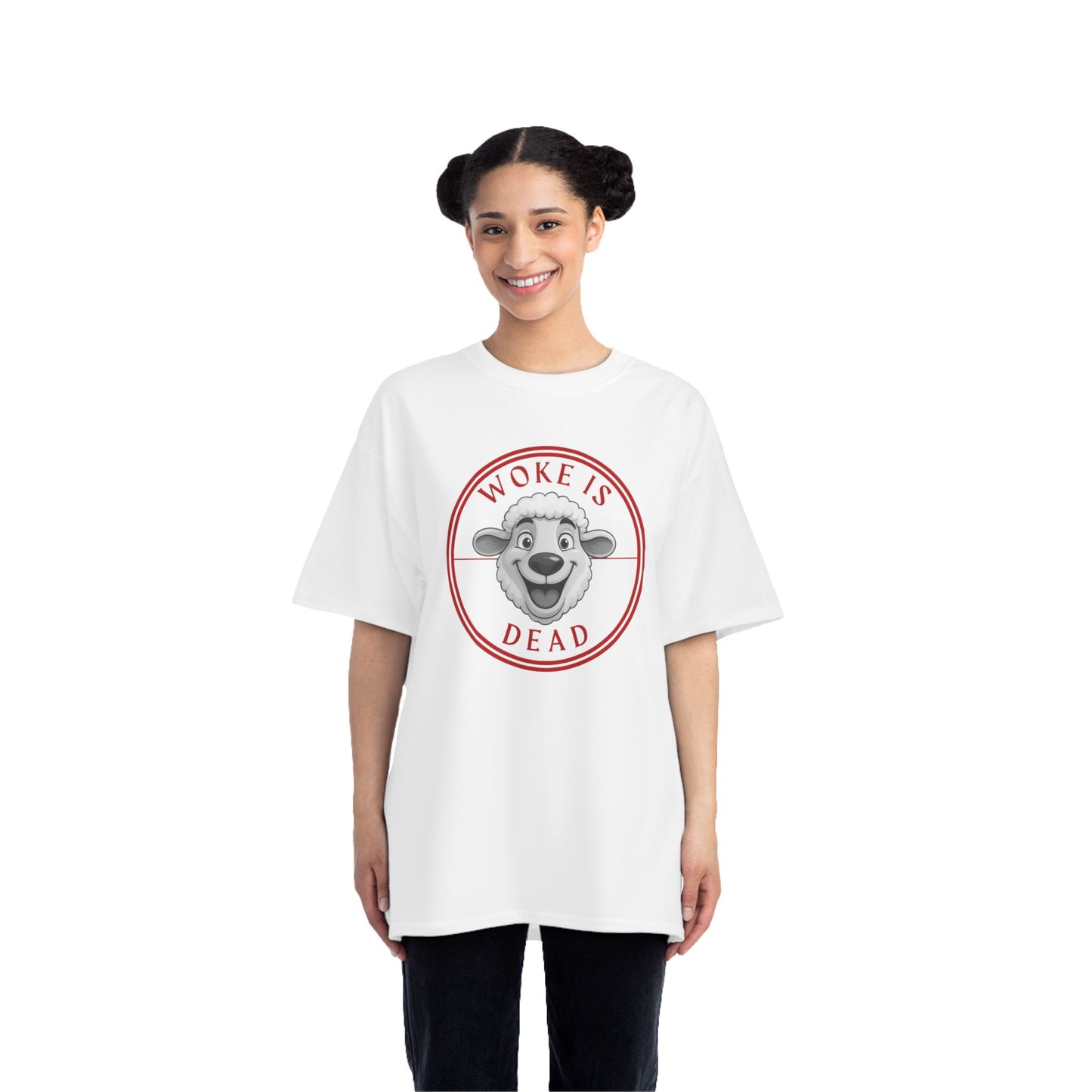 Woke Is Dead Short-Sleeve T-Shirt, Statement Tee, Casual Wear, Gift for Friends, Trendy Outfit, Humorous Shirt