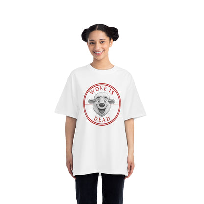 Woke Is Dead Short-Sleeve T-Shirt, Statement Tee, Casual Wear, Gift for Friends, Trendy Outfit, Humorous Shirt