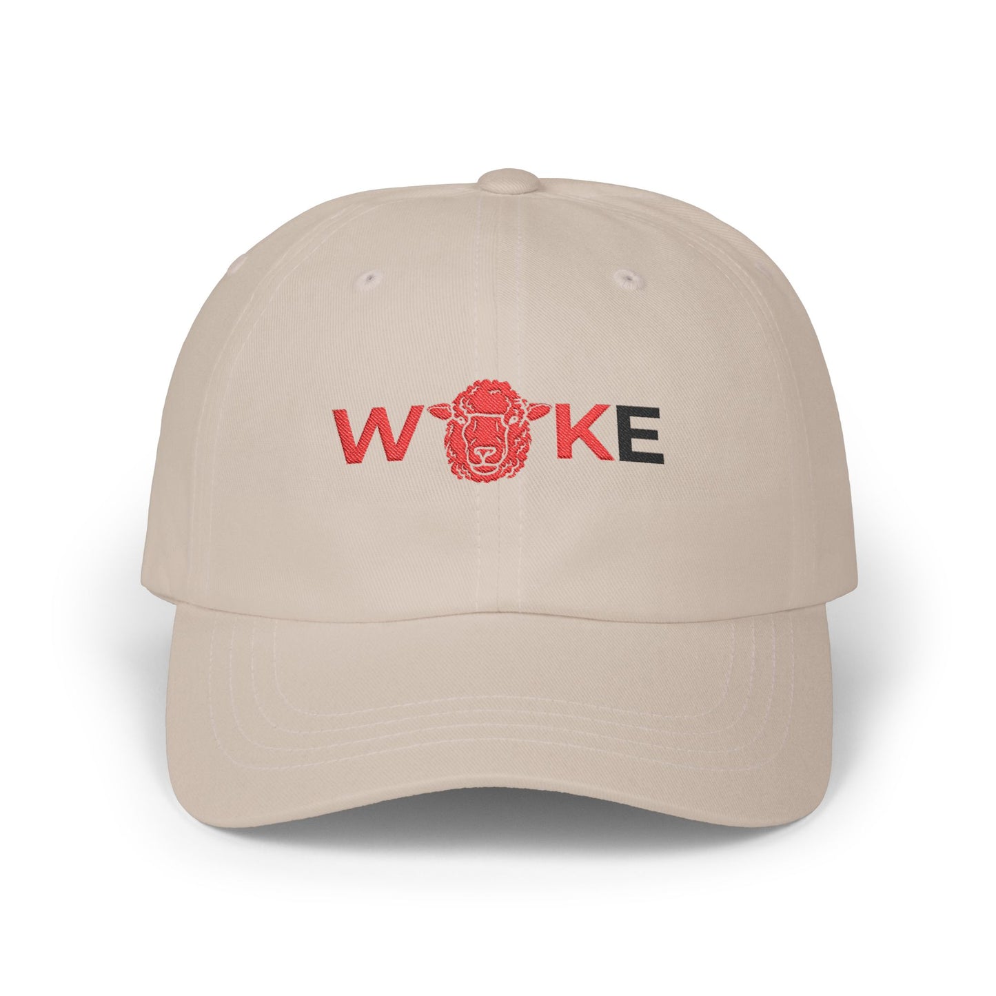 WOKE Classic Dad Cap, Trendy White Baseball Hat, Casual Everyday Wear, Gift for Dads, Fashionable Accessories for Men, Summer Essential