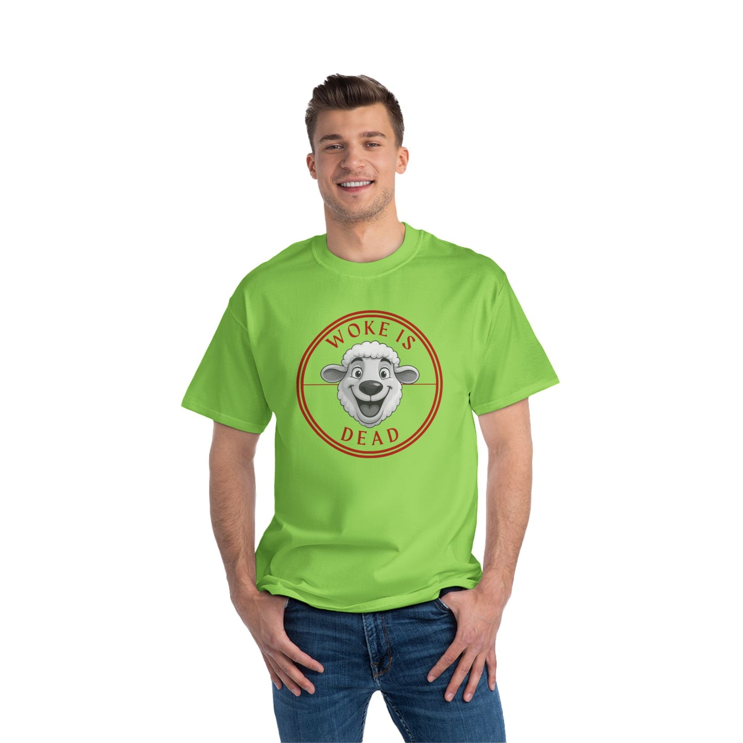 Woke Is Dead Short-Sleeve T-Shirt, Statement Tee, Casual Wear, Gift for Friends, Trendy Outfit, Humorous Shirt