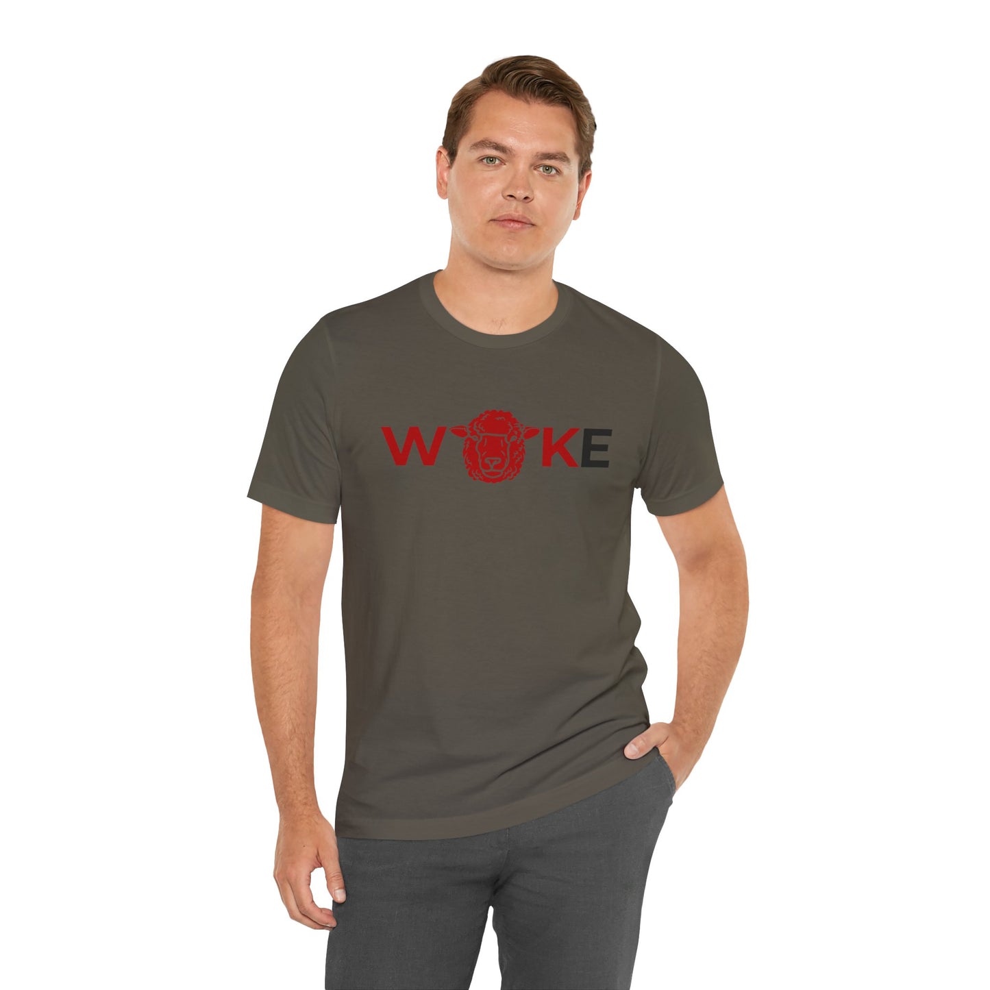 Woke Lion Unisex Tee, Empowerment Shirt, Casual Wear, Gift for Activists, Statement Clothing, Trendy Graphic Tee