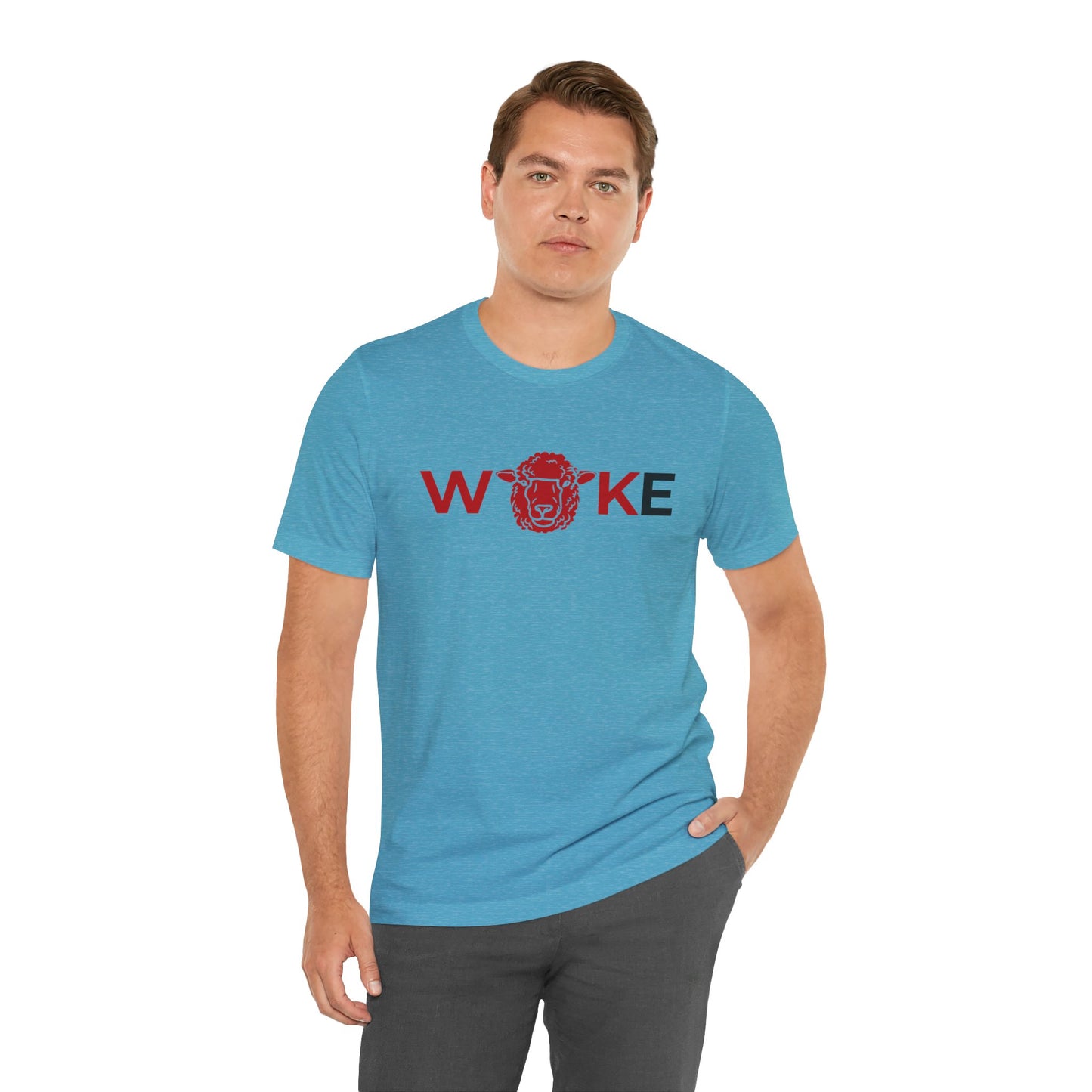 Woke Lion Unisex Tee, Empowerment Shirt, Casual Wear, Gift for Activists, Statement Clothing, Trendy Graphic Tee
