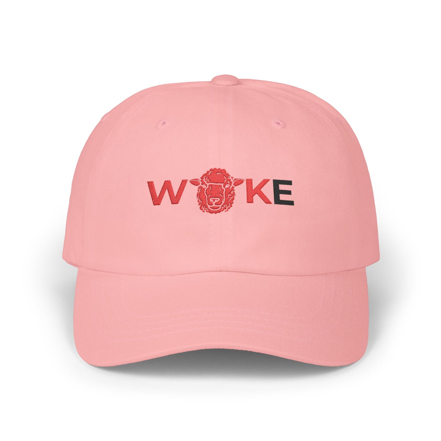 WOKE Classic Dad Cap, Trendy White Baseball Hat, Casual Everyday Wear, Gift for Dads, Fashionable Accessories for Men, Summer Essential