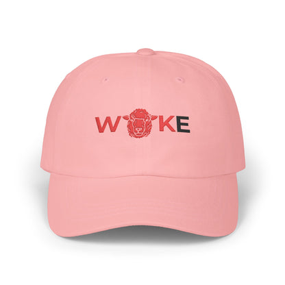 WOKE Classic Dad Cap, Trendy White Baseball Hat, Casual Everyday Wear, Gift for Dads, Fashionable Accessories for Men, Summer Essential