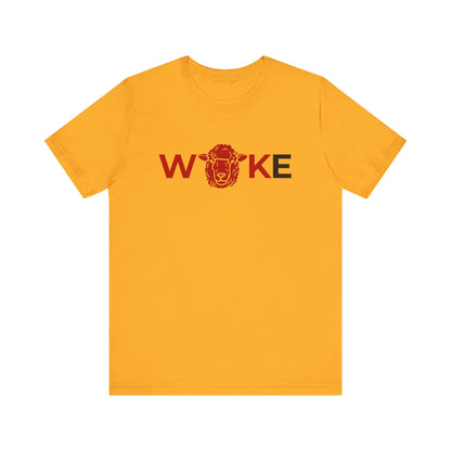 Woke Lion Unisex Tee, Empowerment Shirt, Casual Wear, Gift for Activists, Statement Clothing, Trendy Graphic Tee