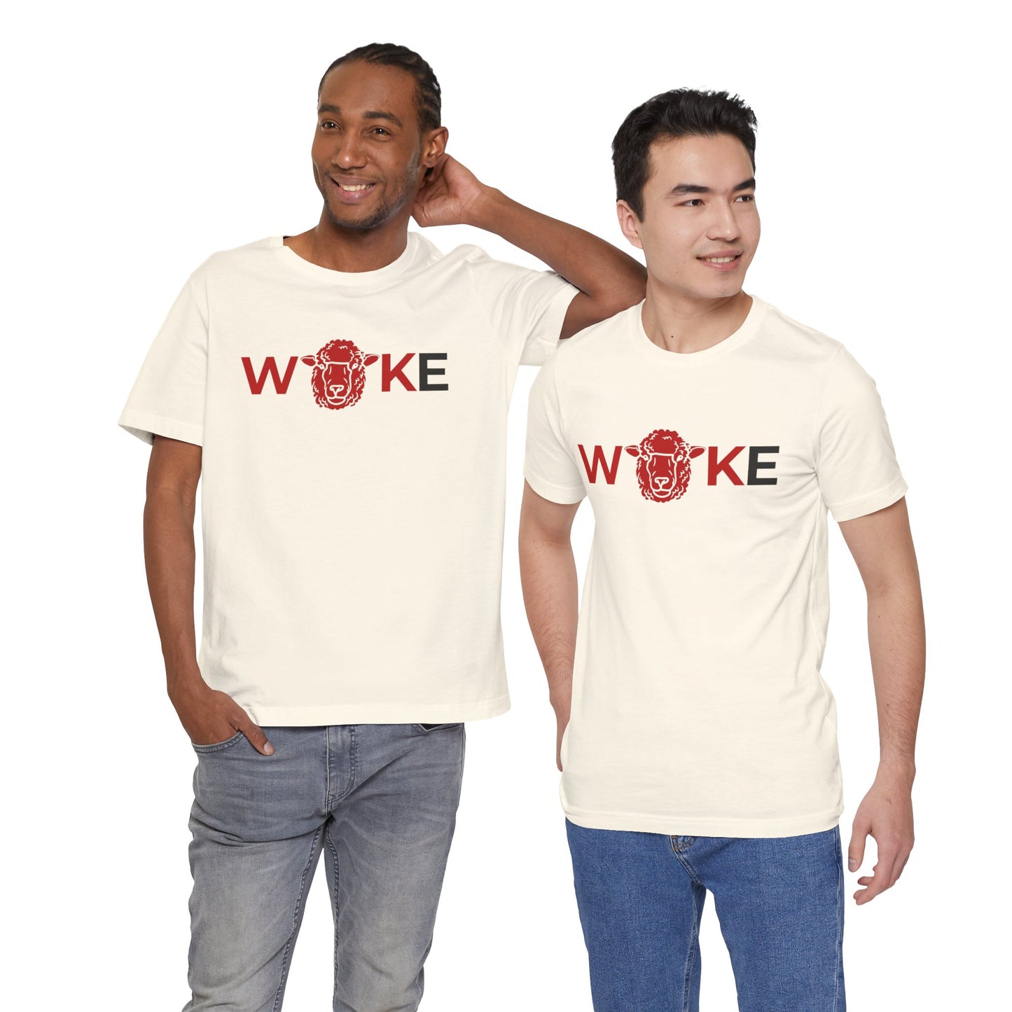 Woke Lion Unisex Tee, Empowerment Shirt, Casual Wear, Gift for Activists, Statement Clothing, Trendy Graphic Tee