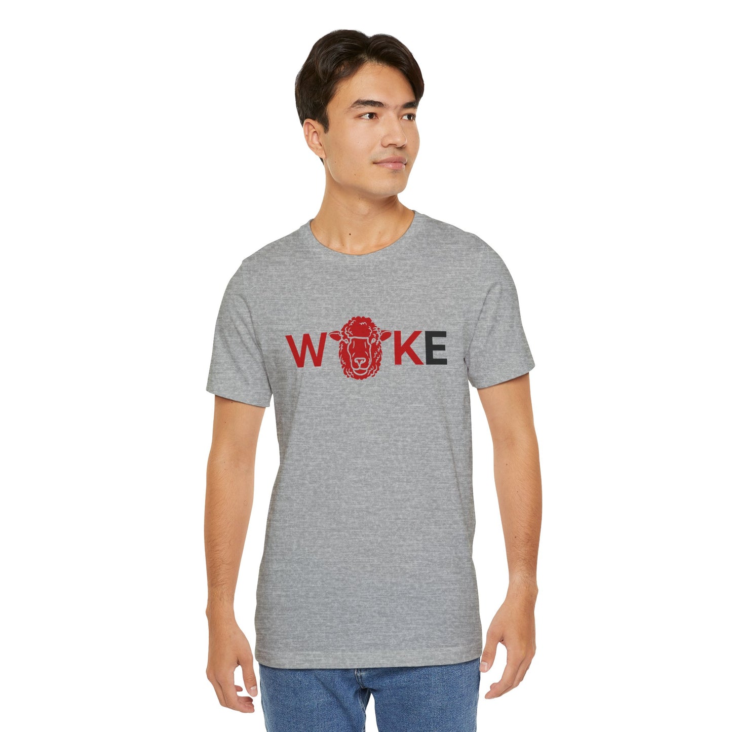 Woke Lion Unisex Tee, Empowerment Shirt, Casual Wear, Gift for Activists, Statement Clothing, Trendy Graphic Tee