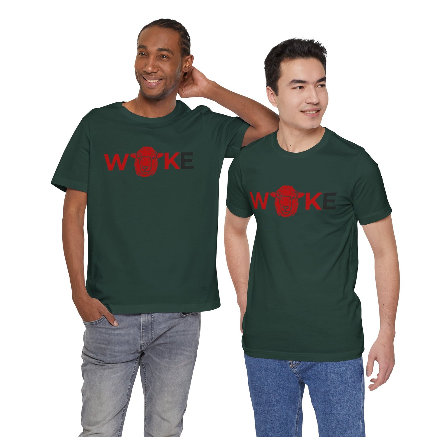 Woke Lion Unisex Tee, Empowerment Shirt, Casual Wear, Gift for Activists, Statement Clothing, Trendy Graphic Tee