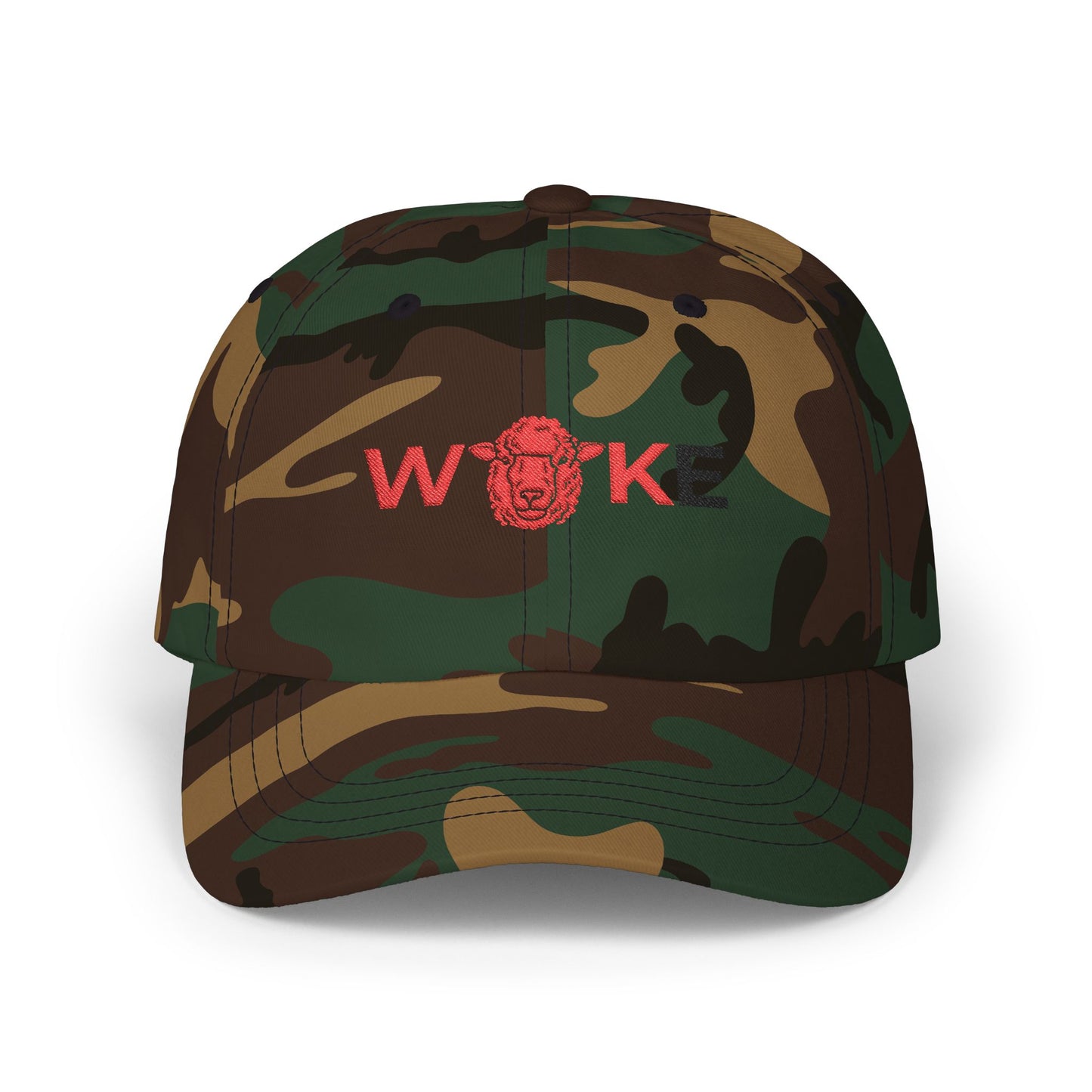 WOKE Classic Dad Cap, Trendy White Baseball Hat, Casual Everyday Wear, Gift for Dads, Fashionable Accessories for Men, Summer Essential