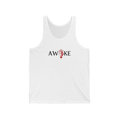 Awoke Unisex Jersey Tank - Casual Summer Style, Perfect for Festivals, Relaxed Wear, Gift for Dreamers, Motivational Apparel