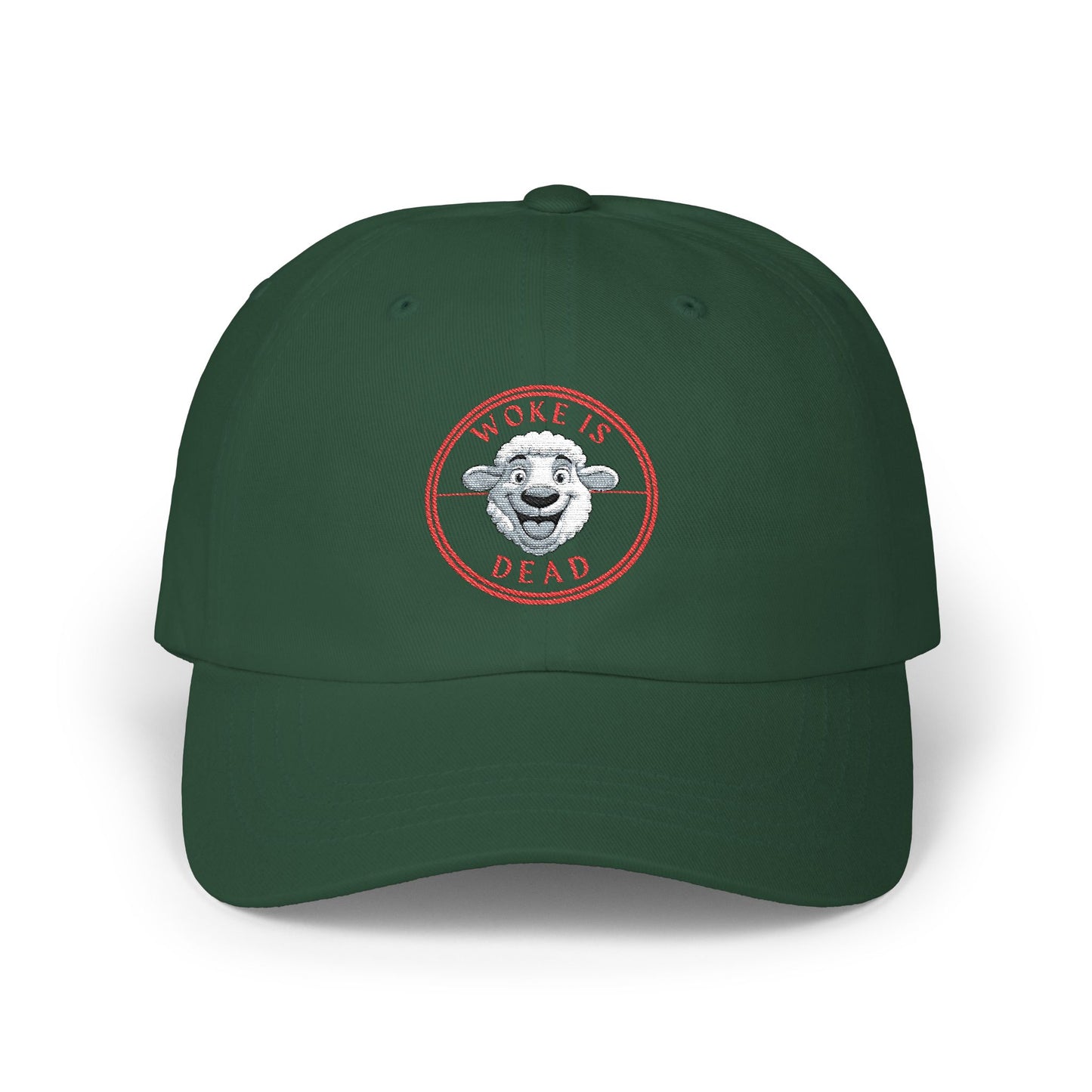 Stylish WOKE IS DEAD Dad Cap, Trendy White Dad Hat, Casual Fashion Accessory, Gift for Fathers Day, Summer Outing Hat