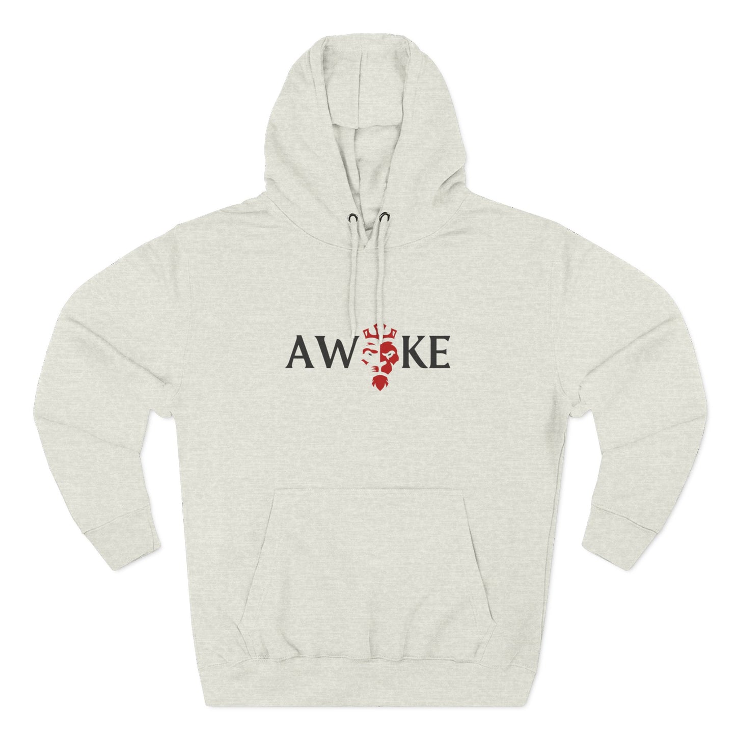 AWOKE Three-Panel Fleece Hoodie - Cozy Uni-Sex Style, Perfect for Chill Days, Gifts for Him/Her, Casual Wear, Oversized Comfort
