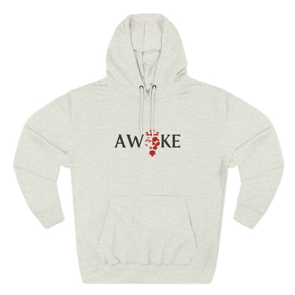 AWOKE Three-Panel Fleece Hoodie - Cozy Uni-Sex Style, Perfect for Chill Days, Gifts for Him/Her, Casual Wear, Oversized Comfort